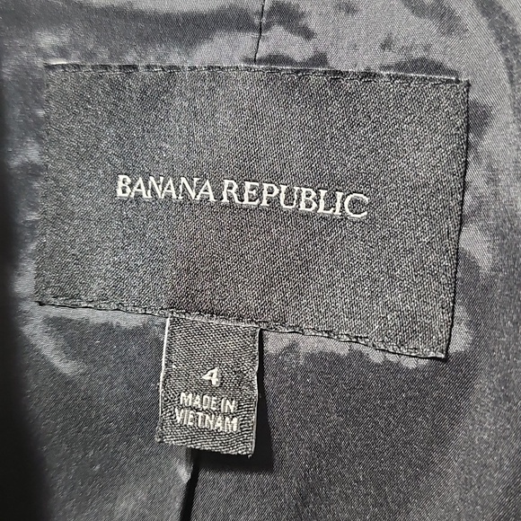 Banana Republic Black Blazer Size 4 - Picture 5 of 7
